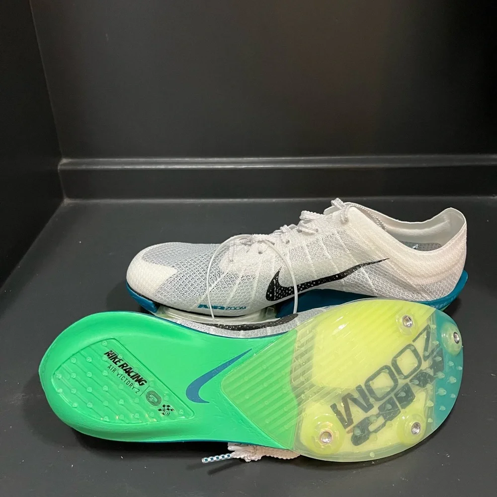 Nike Air Zoom Victory 2 T&F Distance Spikes FD8411-100-Sz M8.5/W10 NWOB - Picture 7 of 14